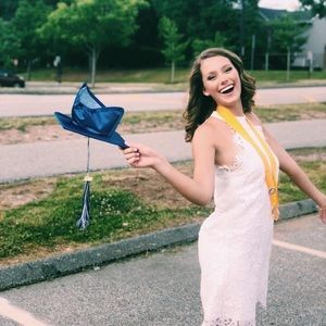 White Graduation Dress